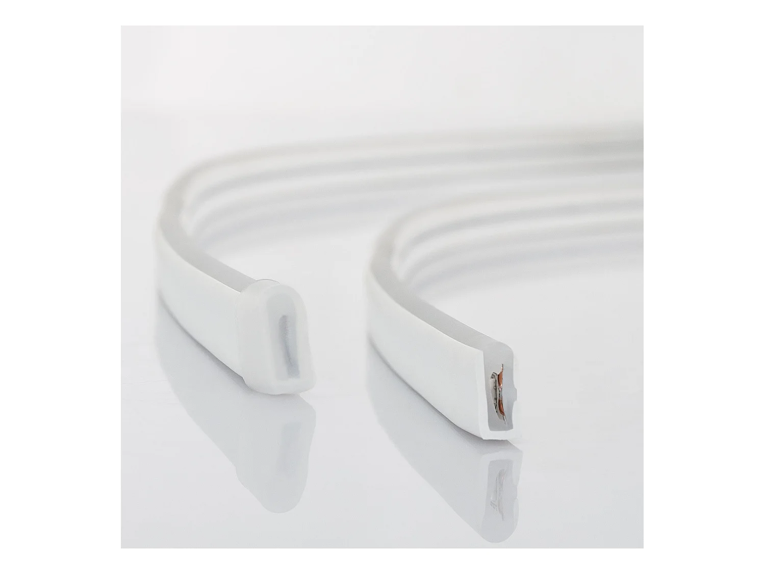 Striscia LED Neon 24V 9,5W/m NFLEX6 IP65 Taglio 5cm Bianco Caldo 3 m