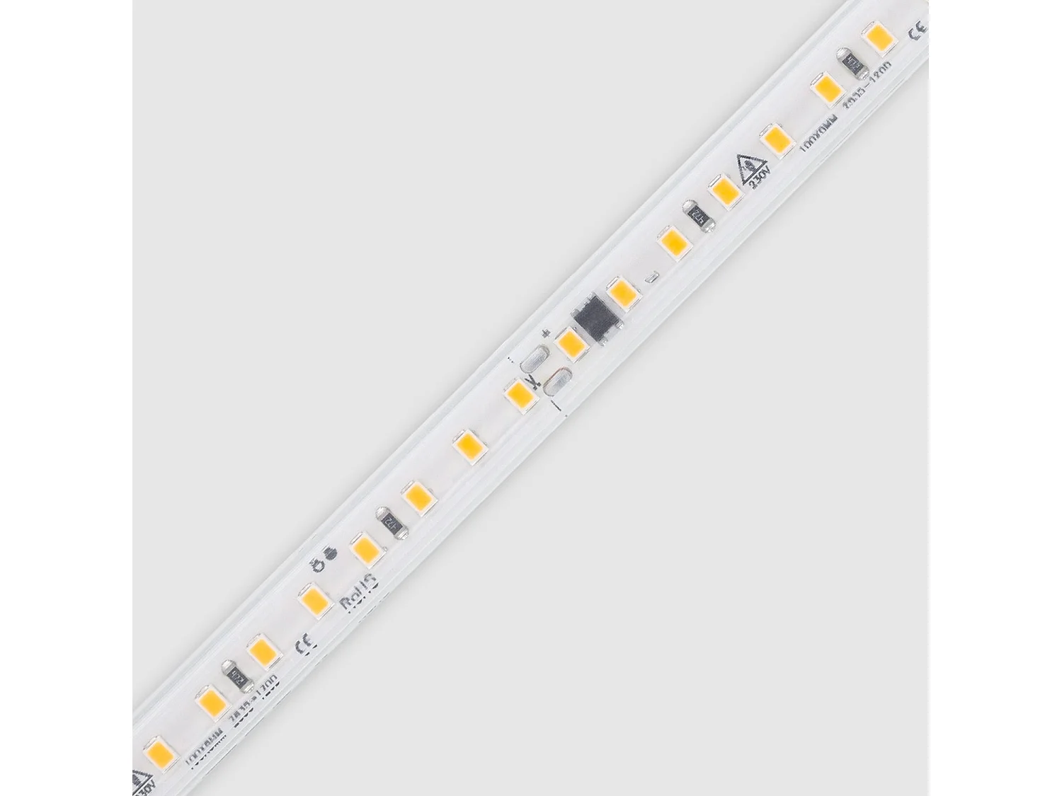 Tira LED Regulable 220V SMD Autorrectificada 120 LED/m 10W/m 1000lm/m Ancho 12mm Corte 10cm IP65 a Medida 6000K Blanco Frío 50 m