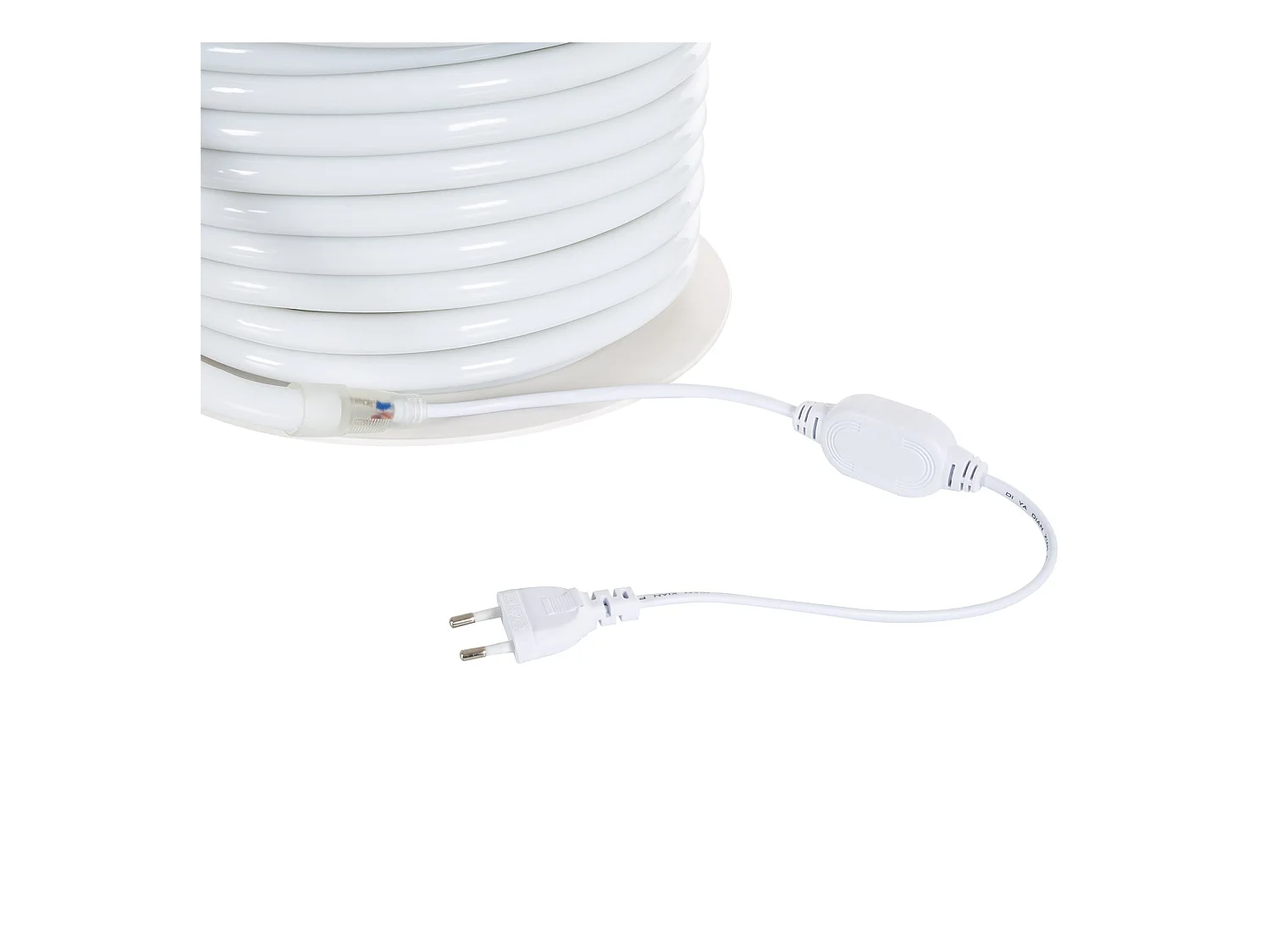 Ruban LED Néon Dimmable 220V BOBINE 50m Vert Circulaire 360 9W/m Coupe 100cm IP67 Vert