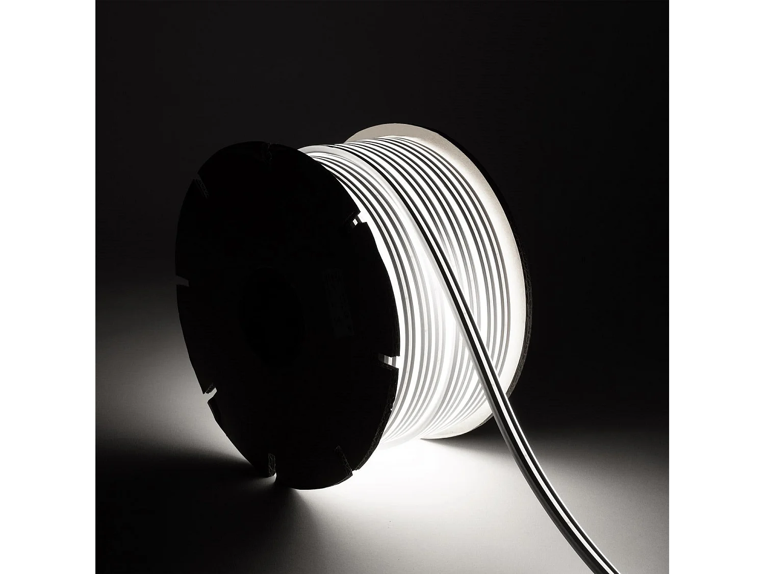 Bobina 50m Striscia LED Neon 48V 8W/m NFLEX6 IP65 Taglio 5cm Bianco Freddo