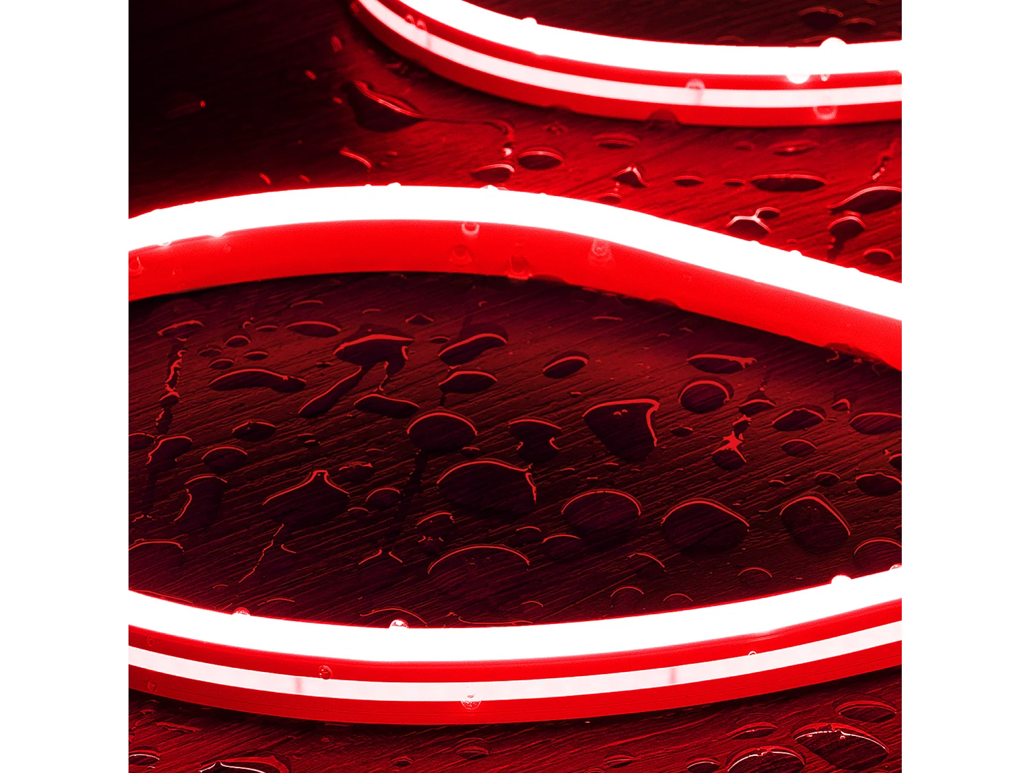 Striscia LED Neon 24V 8W/m NFLEX6 IP65 FreeCut Rosso 1 m