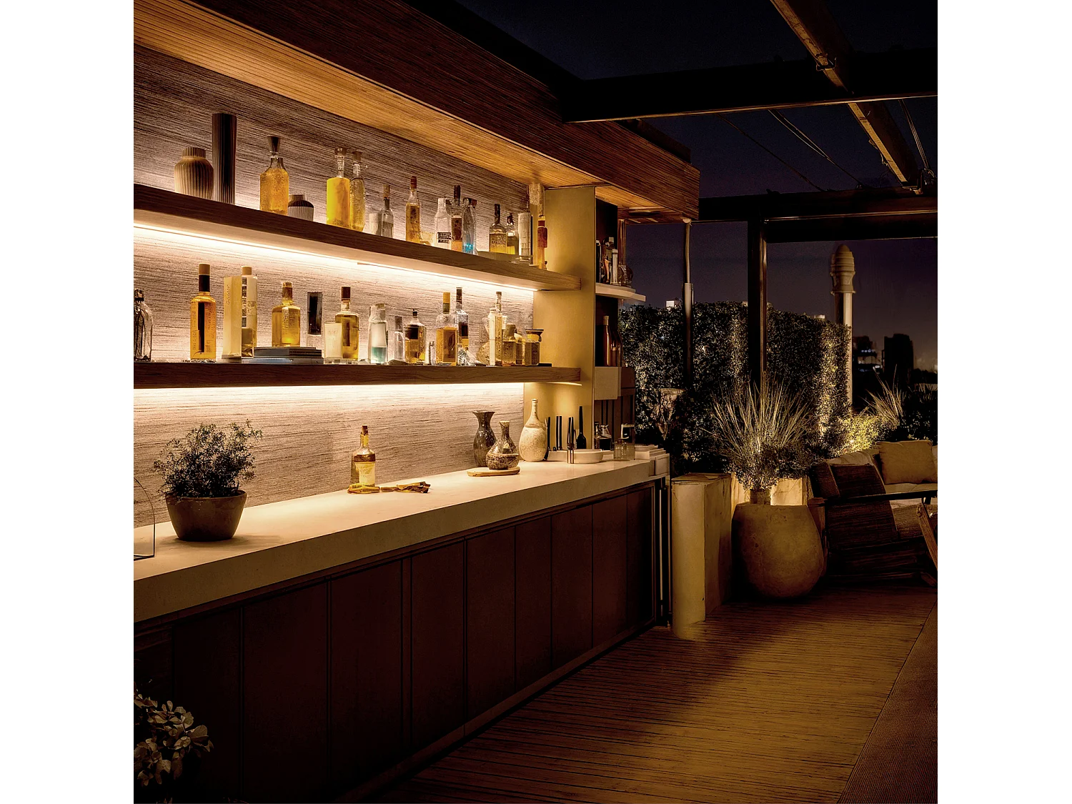 Ruban LED Extérieur Solaire 24V DC SMD2835 60 LED/m 10m IP65 Largeur 12mm Coupe 100 cm Blanc chaud