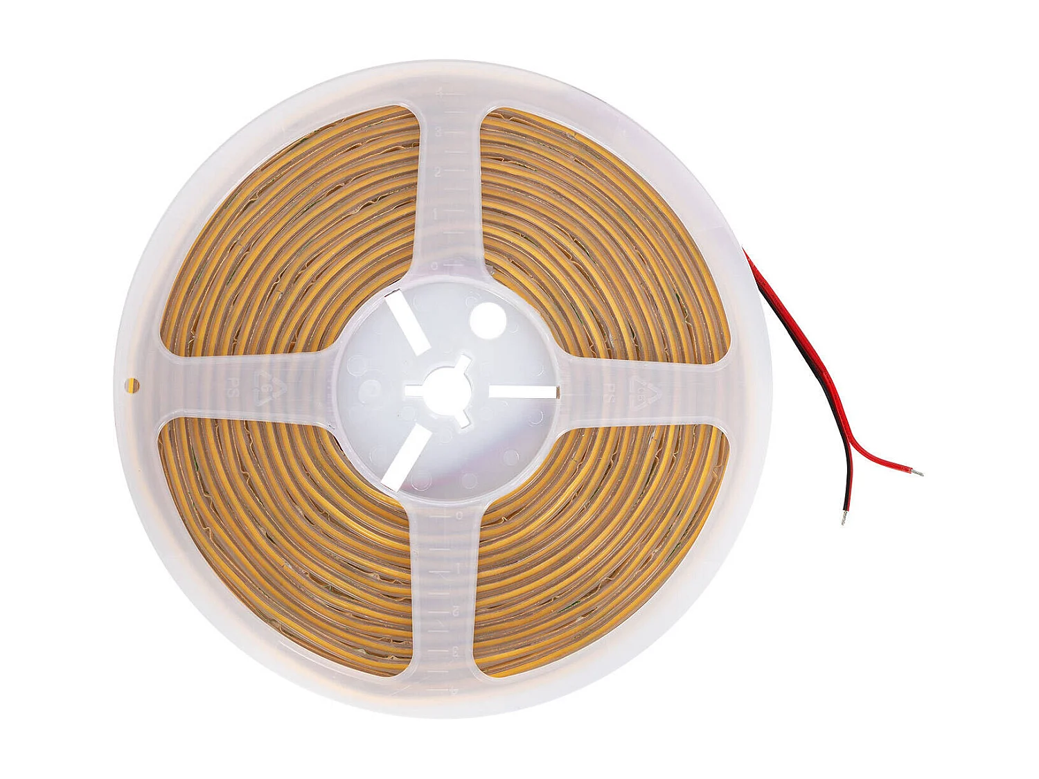 Tira LED 24V COB 320 LED/m 5m 10W/m 1000lm/m Ancho 10mm Corte 5cm IP65 CRI90 6000K Blanco Frío