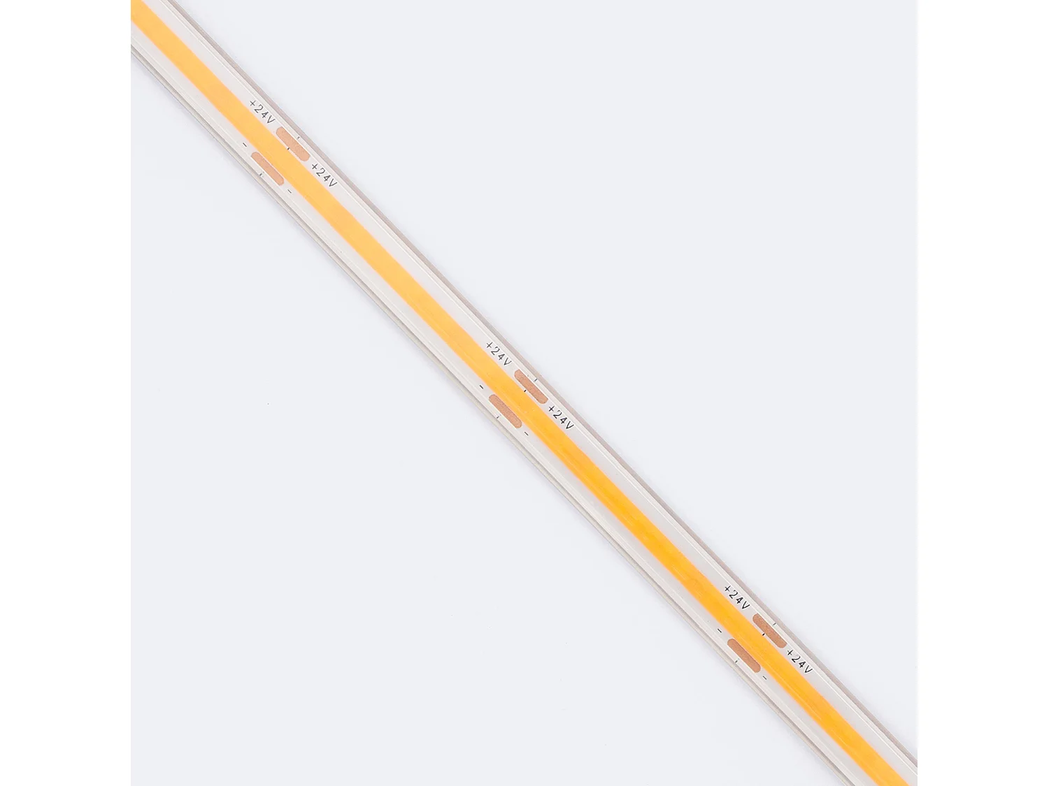 Ruban LED 24V COB 320 LED/m 5m 10W/m 1000lm/m Largeur 10mm Coupe 5cm IP65 CRI90 6000K Blanc froid