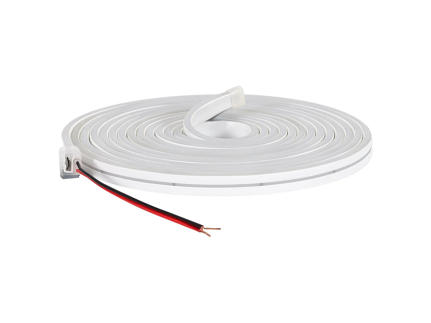 Tira LED Neón 24V 9.5W/m Corte 5cm IP65 NFLEX6 a Medida Blanco Cálido 4 m