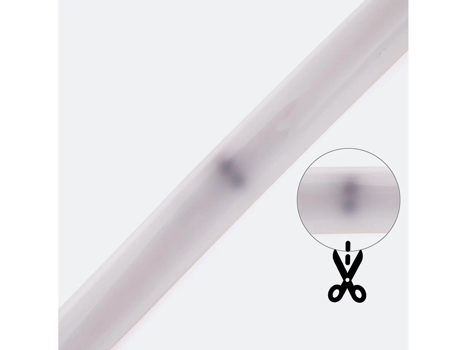 Tira LED Neón Regulable 220V Circular SFLEX14 8W/m Corte 100cm IP65 a Medida Naranja 4 m