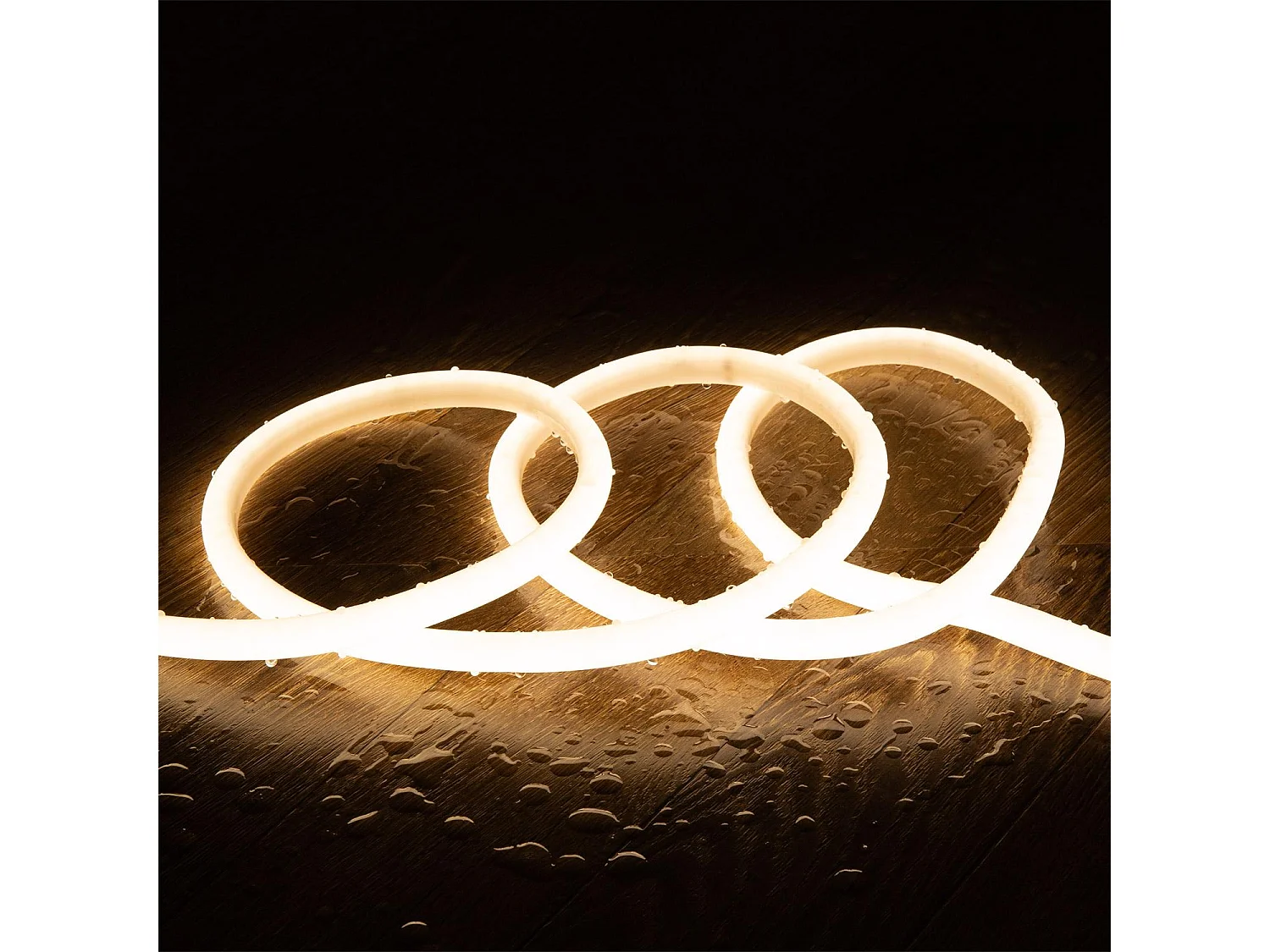 Striscia LED Neon Regolabile 220V BOBINA 50m Circolare SFLEX14 8W/m Taglio ogni 100cm IP65 Bianco Naturale