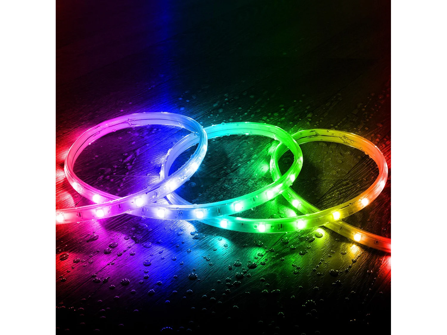 Ruban LED Extérieur Solaire 24V DC SMD2835 60 LED/m 40m IP65 Largeur 12mm Coupe 100 cm RGB