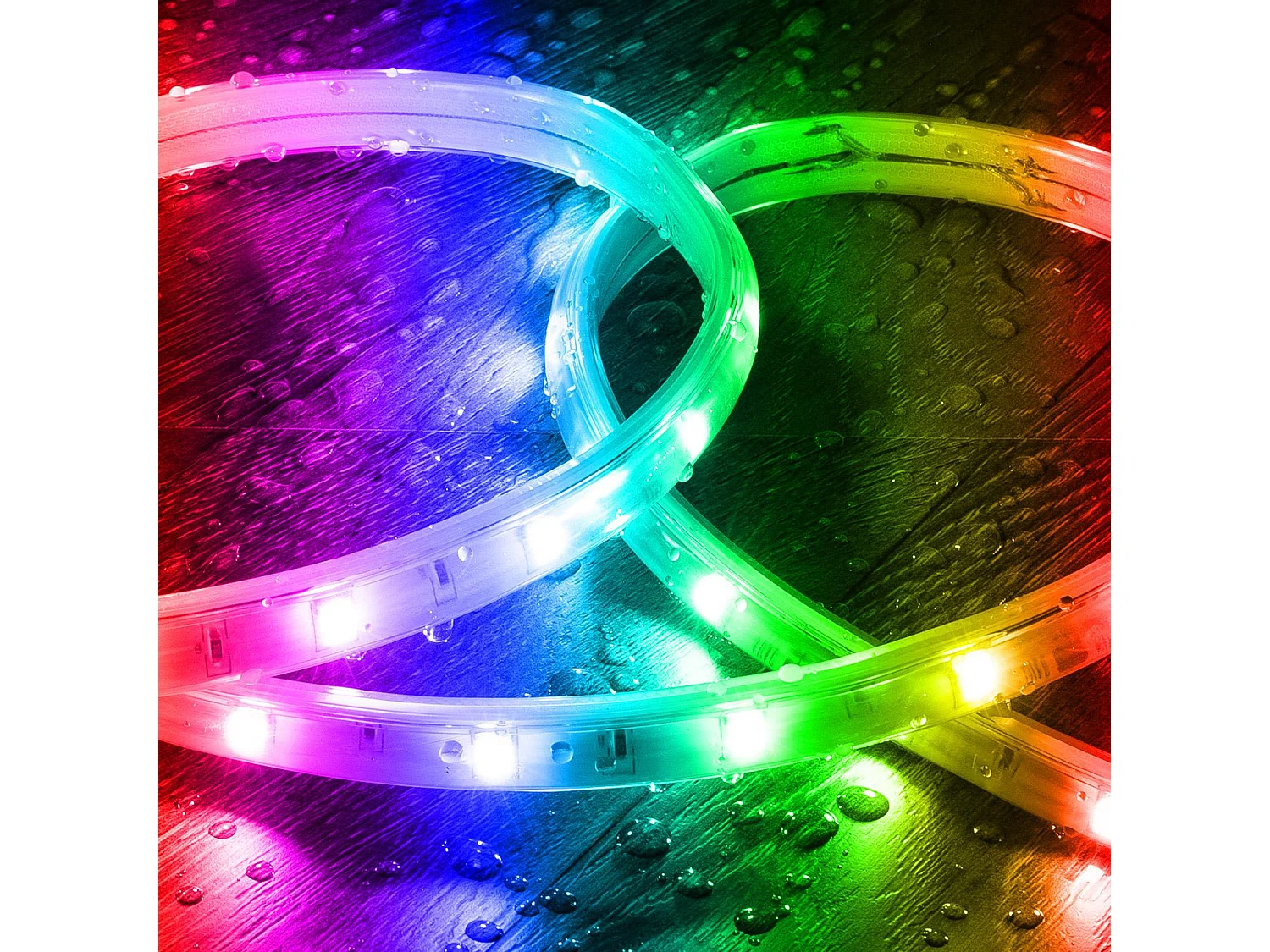 Ruban LED Extérieur Solaire 24V DC SMD2835 60 LED/m 40m IP65 Largeur 12mm Coupe 100 cm RGB