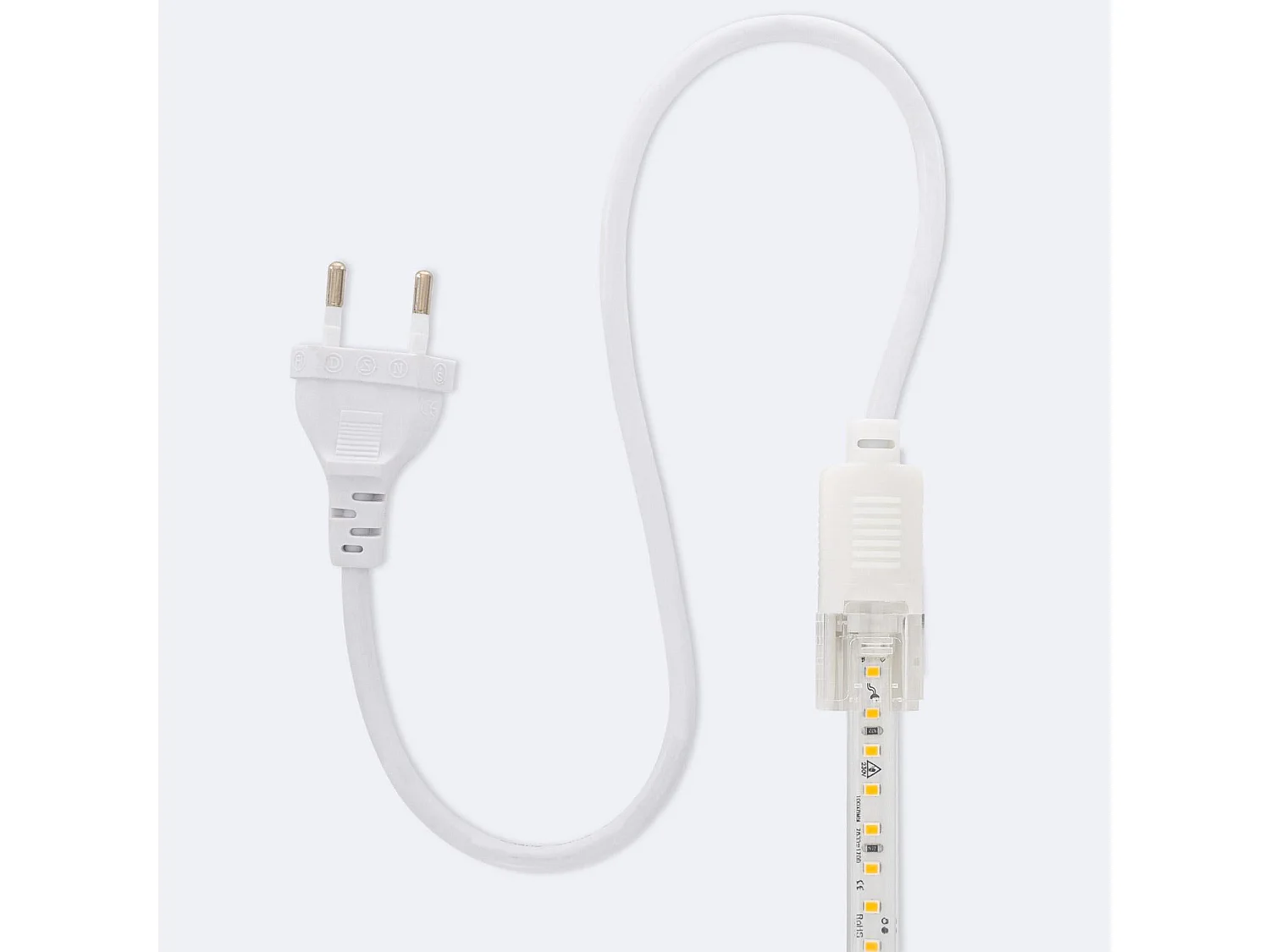 Tira LED Regulable 220V SMD Autorectificada 120 LED/m 10W/m 1000lm/m Ancho 12mm Corte 10cm IP65 a Medida 6000K Blanco Frío 3 m