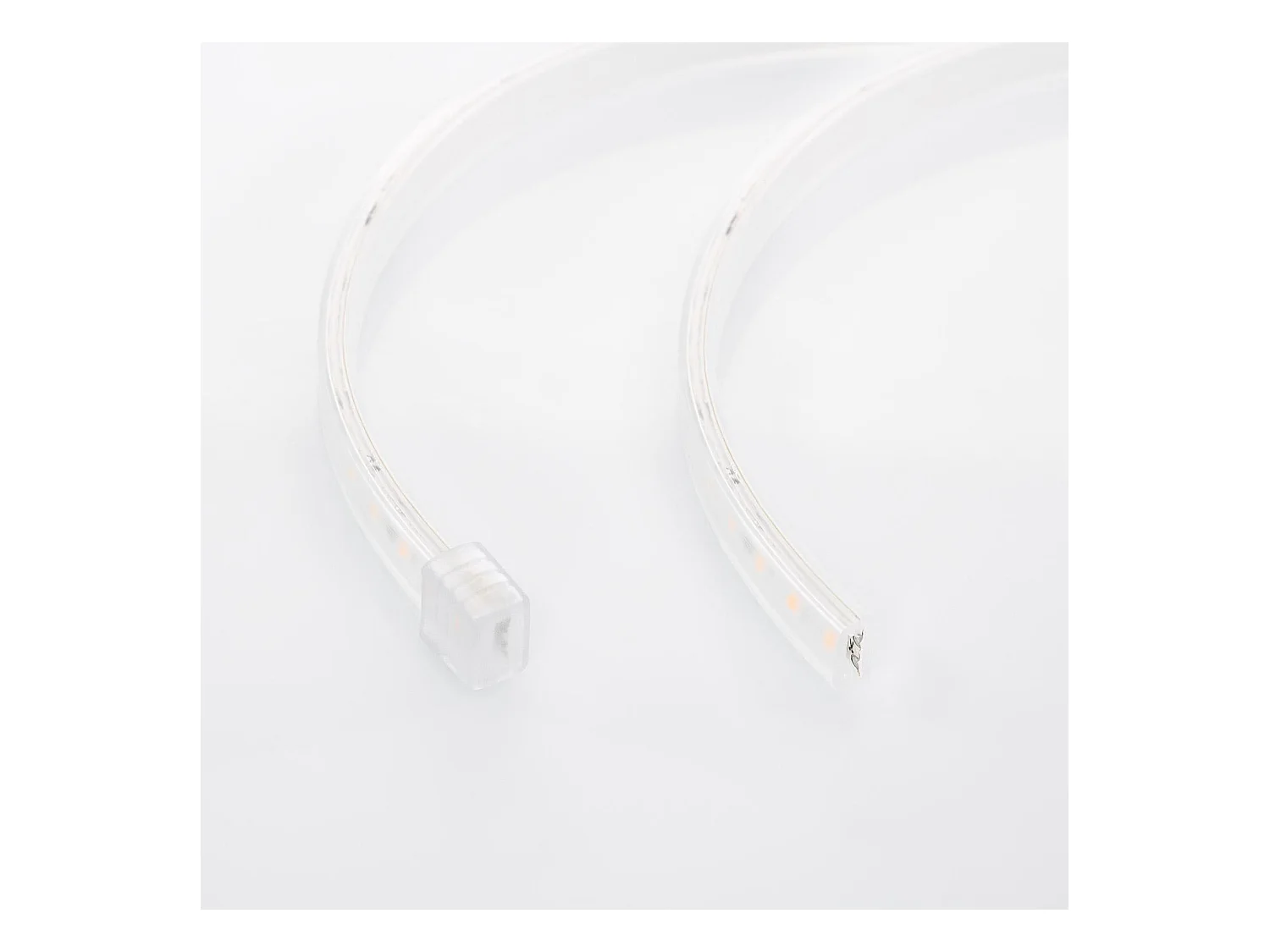 Striscia LED Regolabile 220V SMD Autorettificata 120 LED/m 10W/m 1000lm/m Larga 12mm IP65 Taglio 10cm 6000K Bianco Freddo 3 m