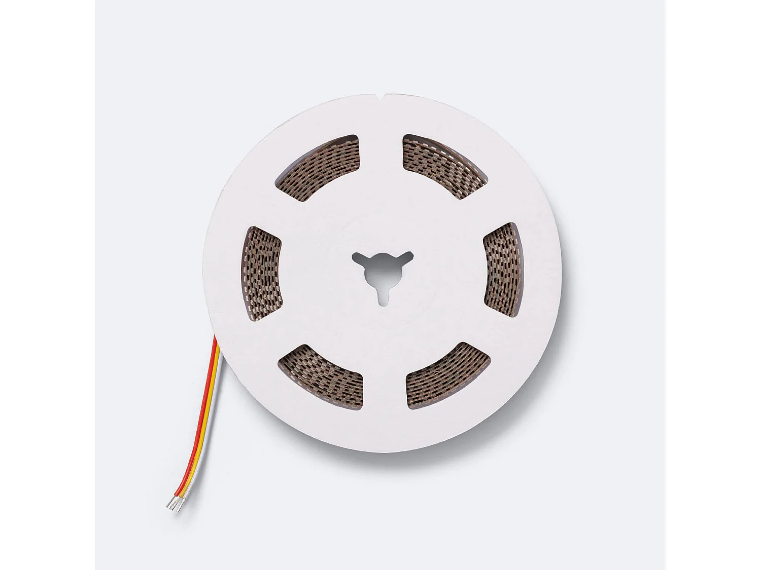 Tira LED 24V COB 320 LED/m 5m 7W/m 840 lm/m Ancho 5mm Superestrecha Corte 5 cm IP20 CRI90 2700K Blanco Cálido