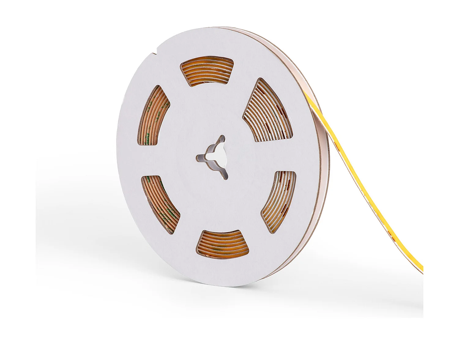 Bobina 5m Striscia LED 24V COB 320 LED/m 7W/m 840 lm/m Larga 5mm IP20 CRI90 Supernarrow Taglio 5cm 2700K Bianco Caldo
