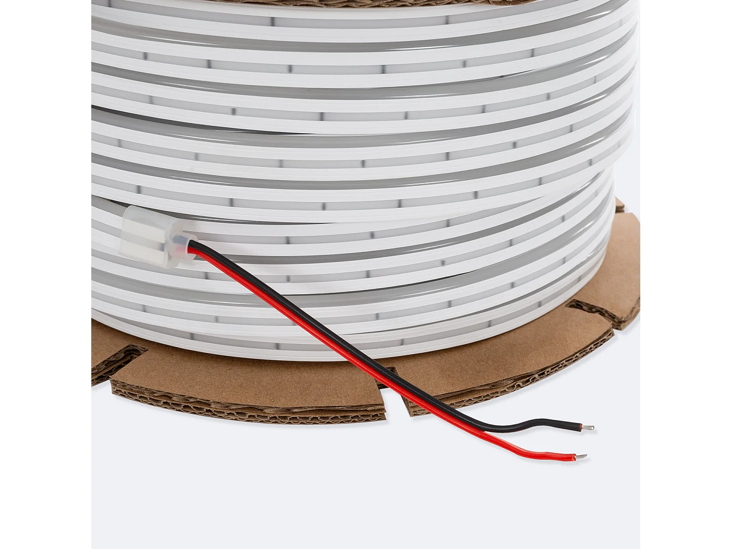 Bobina 50m Striscia LED Neon 24V 8W/m NFLEX6 IP65 FreeCut Bianco Naturale