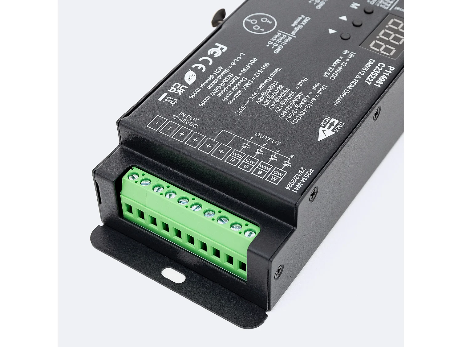 Décodeur DMX512 RDM pour Ruban RGB/RGBW High Power RGB/RGBW