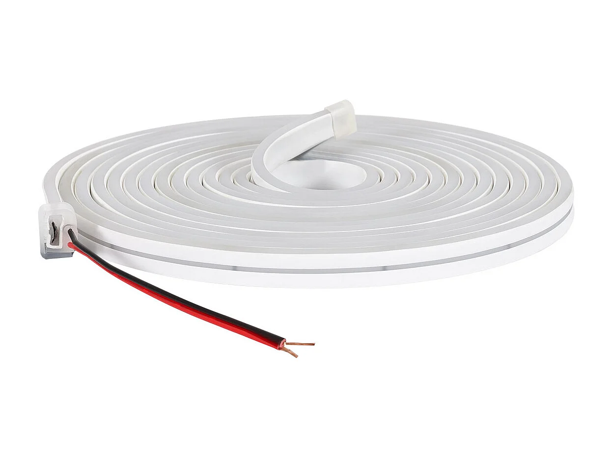 Ruban LED Néon 24V 9.5W/m Coupe 5cm IP65 NFLEX6 Sur mesure Blanc chaud 10 m
