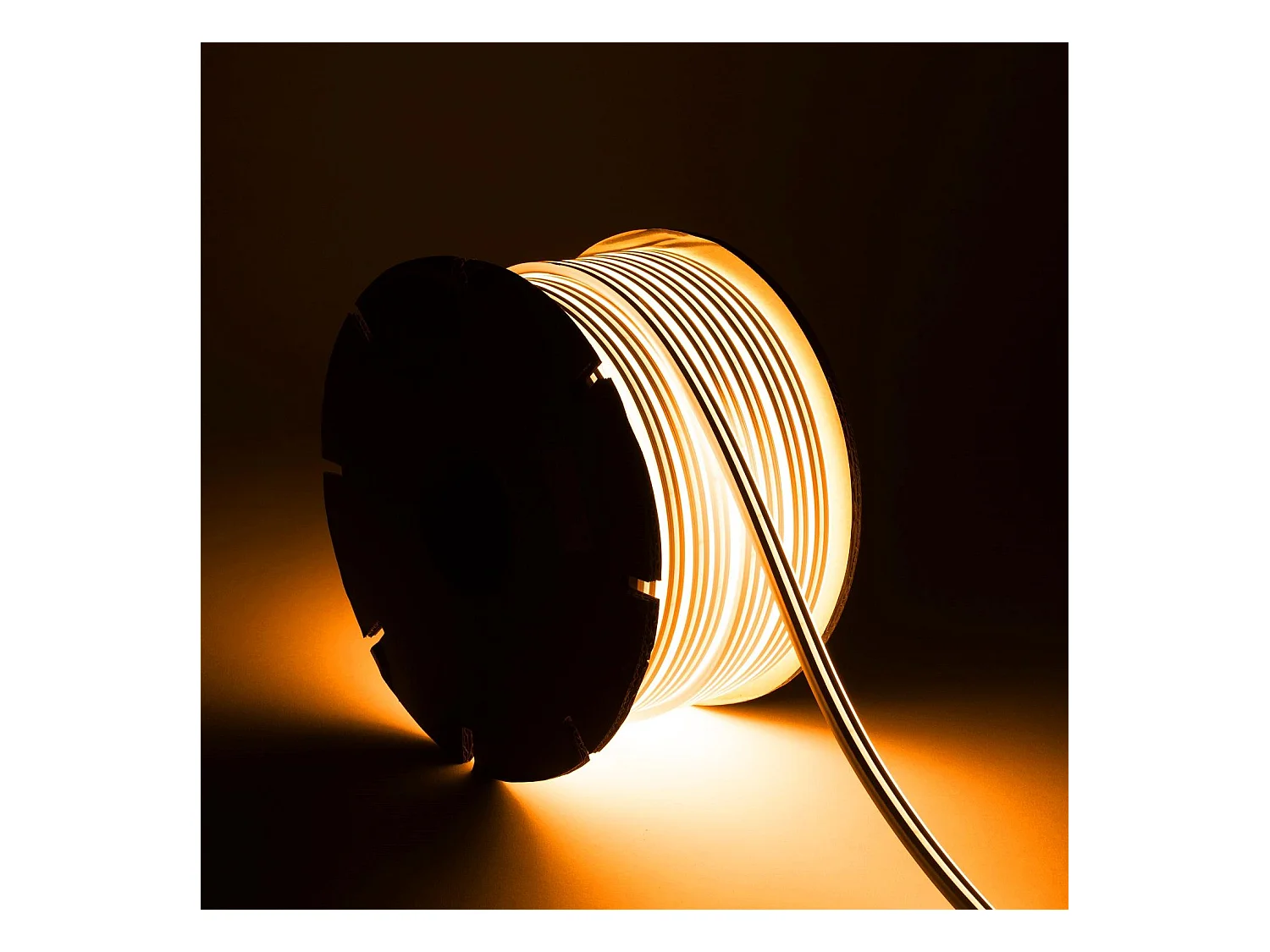 Ruban LED Néon 48V BOBINE 50m 8W/m Coupe 5cm IP65 NFLEX6 Orange