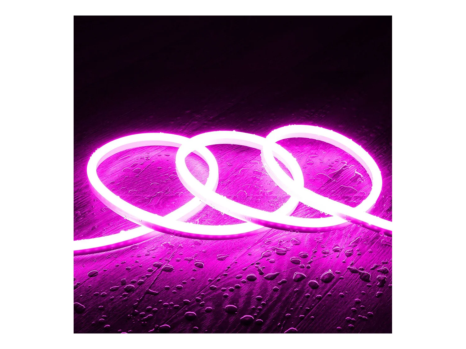 Ruban LED Néon Dimmable 220V BOBINE 50m SFLEX8 8W/m Coupe 100cm IP65 Rose