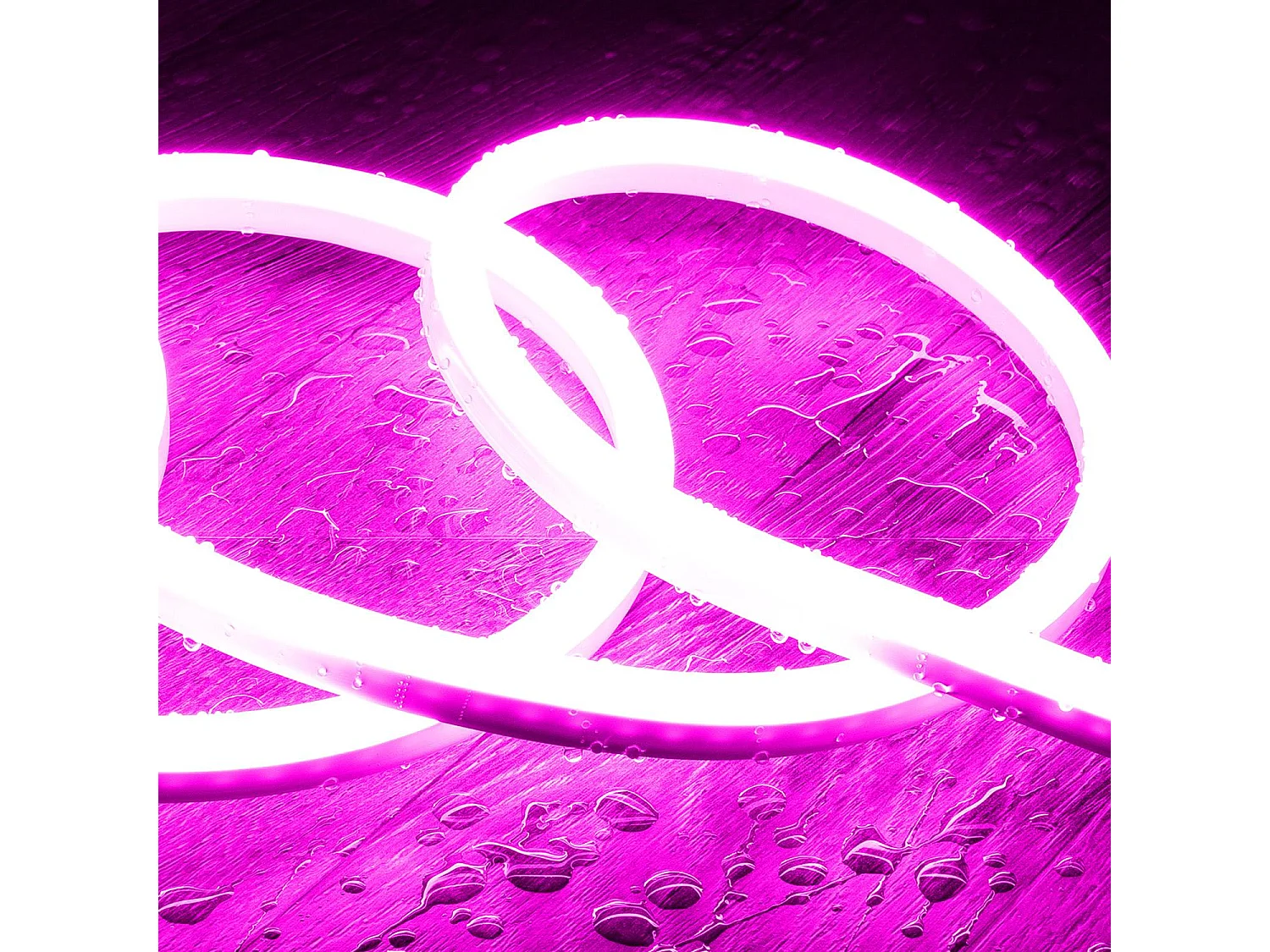 Tira LED Neón Regulable 220V BOBINA 50m SFLEX8 8W/m Corte 100cm IP65 Rosa