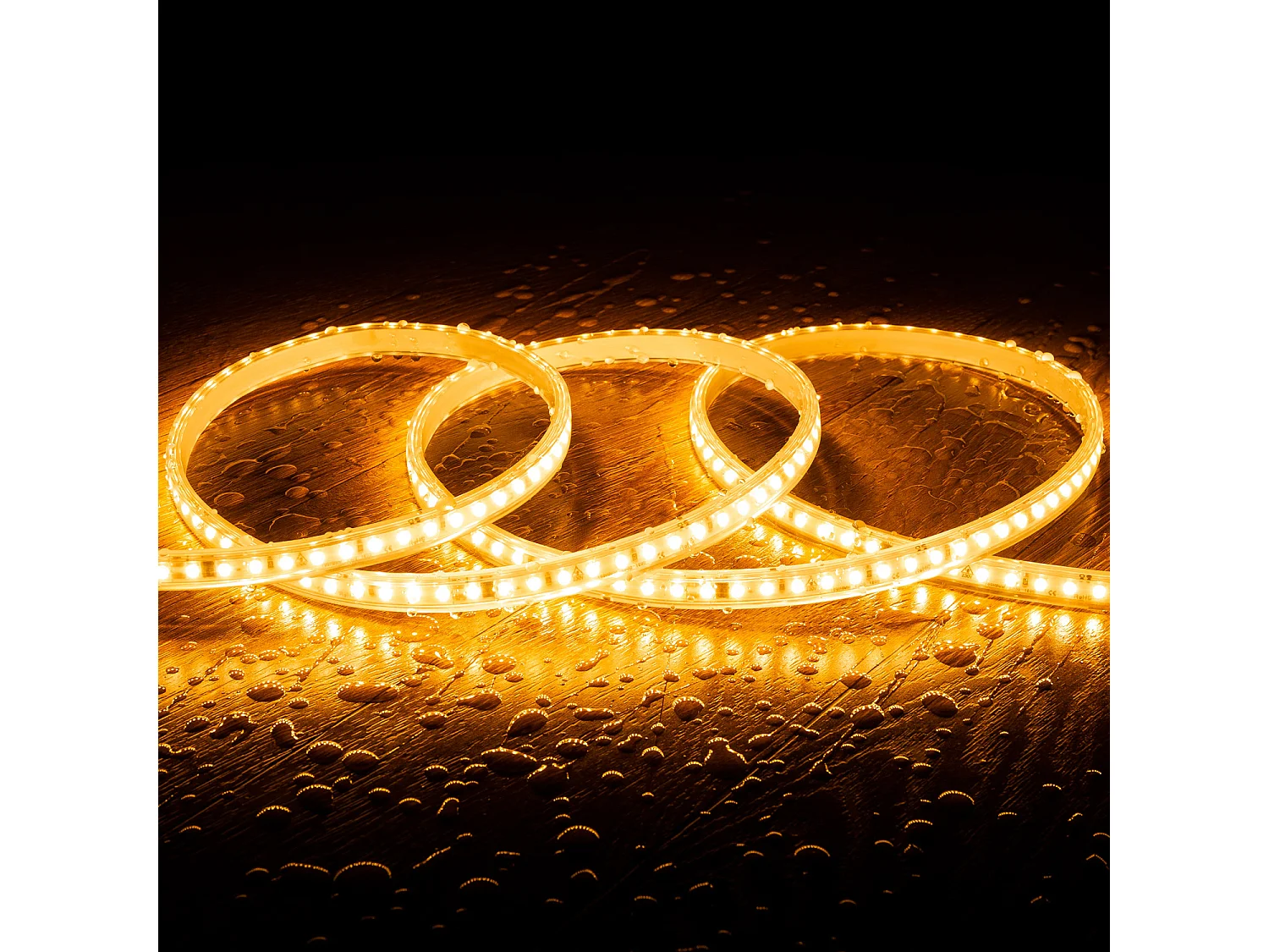 Striscia LED Regolabile 220V SMD Autorettificata 120 LED/m 10W/m 1000lm/m Larga 12mm IP65 Taglio 10cm 2700K Bianco Caldo 25 m