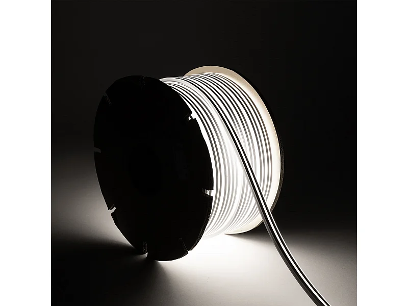 Ruban LED Néon 24V BOBINE 50m 8W/m FreeCut IP65 NFLEX6 Blanc froid