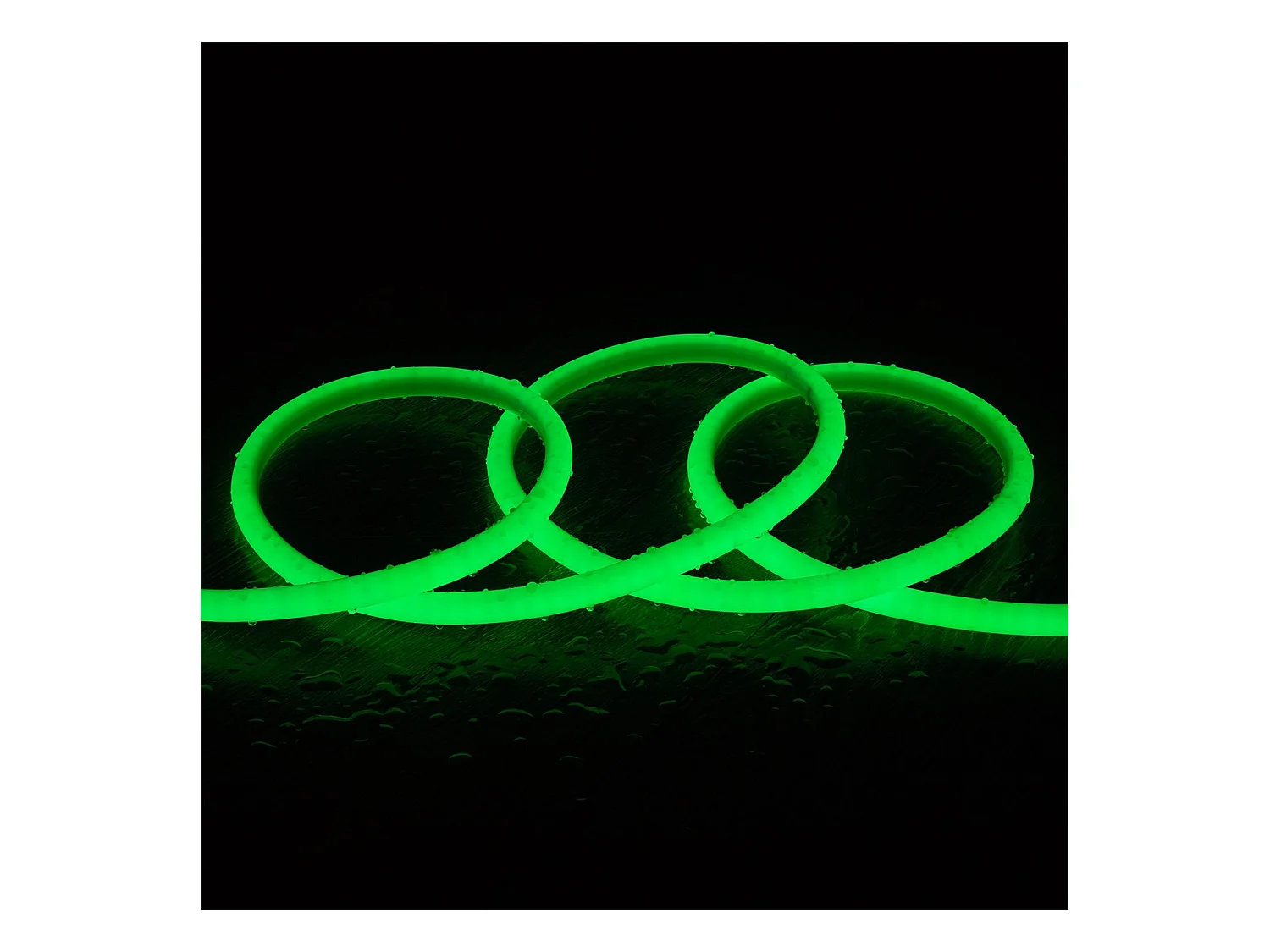 Tira LED Neón Regulable 220V Circular SFLEX14 8W/m Corte 100cm IP65 a Medida Verde 5 m