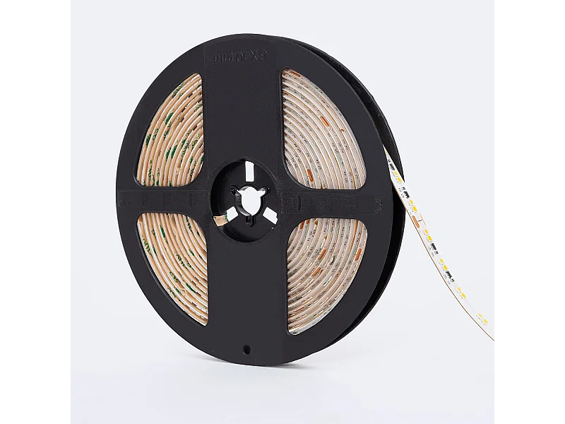 Bobina 5m Striscia LED 24V SMD Dim to Warm 140 LED/m 13W/m 1300lm/m Larga 10mm IP65 Taglio 10cm Seleccionable (Super Cálido - Cálido)