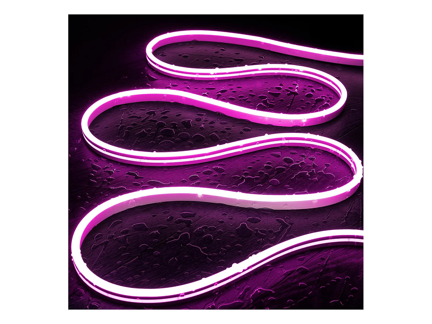 Ruban LED Néon 24V BOBINE 50m 8W/m FreeCut IP65 NFLEX6 Rose