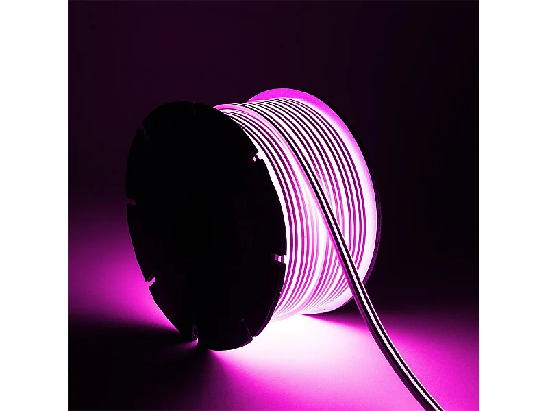 Ruban LED Néon 24V BOBINE 50m 8W/m FreeCut IP65 NFLEX6 Rose