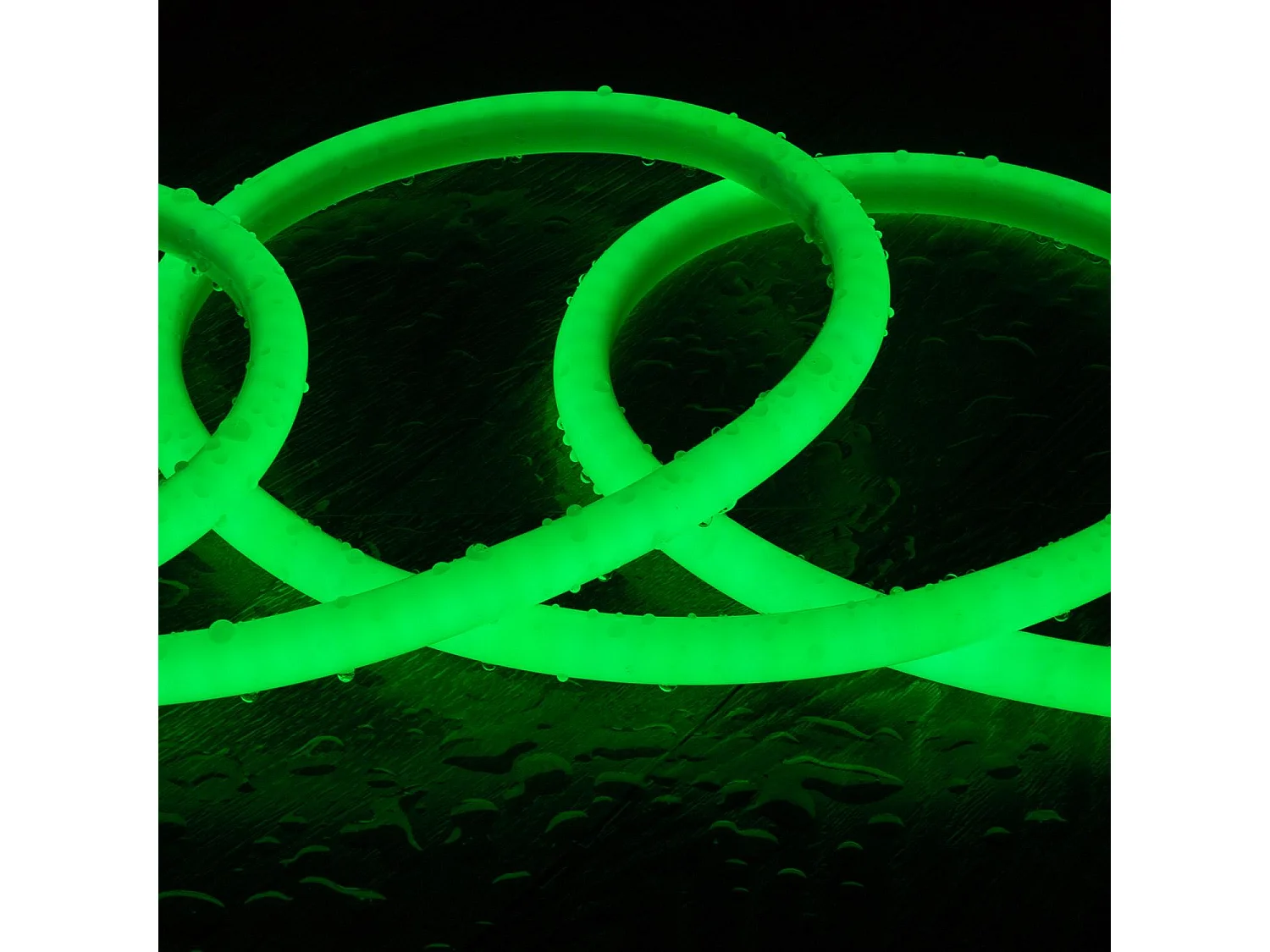 Striscia LED Neon Regolabile 220V BOBINA 50m Circolare SFLEX14 8W/m Taglio ogni 100cm IP65 Verde