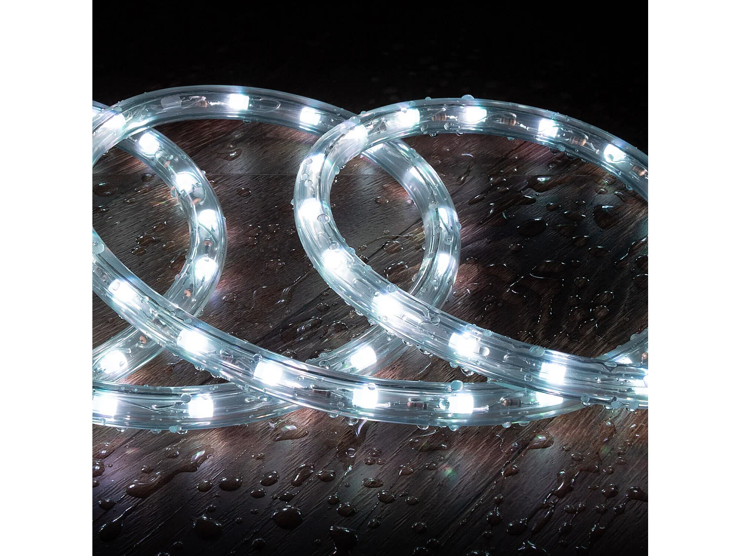 Tubo Flessibile LED Circolare 220V AC 36 LED/m RGB IP65 Taglio 100cm RGB 5 m