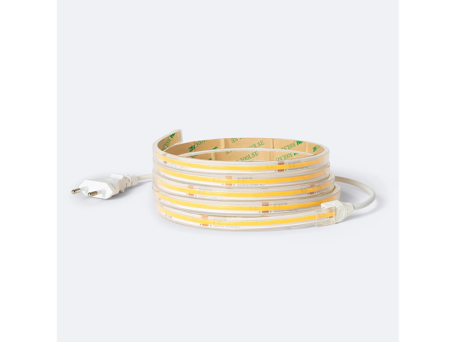 Ruban LED Dimmable 220V COB Auto-redressement 560 LED/m 14W/m 1250lm/m SILICONE FLEX IC2 Largeur 10mm Coupe 10cm IP65 Sur mesure 4000K Blanc neutre 1 m