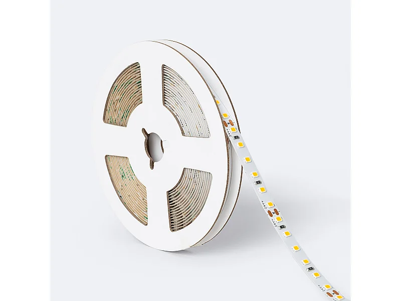 Tira LED 24V SMD 120 LED/m 5m 16W/m 2000lm/m High Lumen Ancho 8mm Corte 5cm IP20 4000K Blanco Neutro