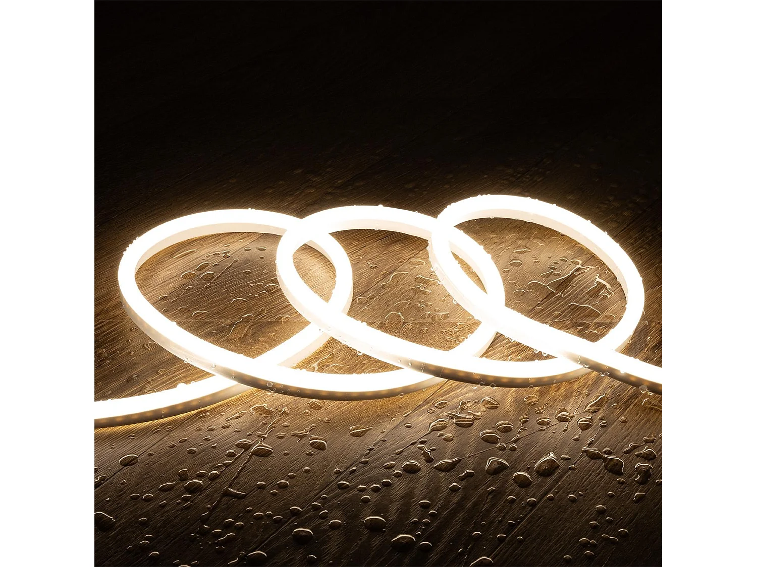 Striscia LED Neon Regolabile 220 V 8 W/m Taglio ogni 100 cm IP65 N-FLEX8 su Misura Bianco Naturale 50 m