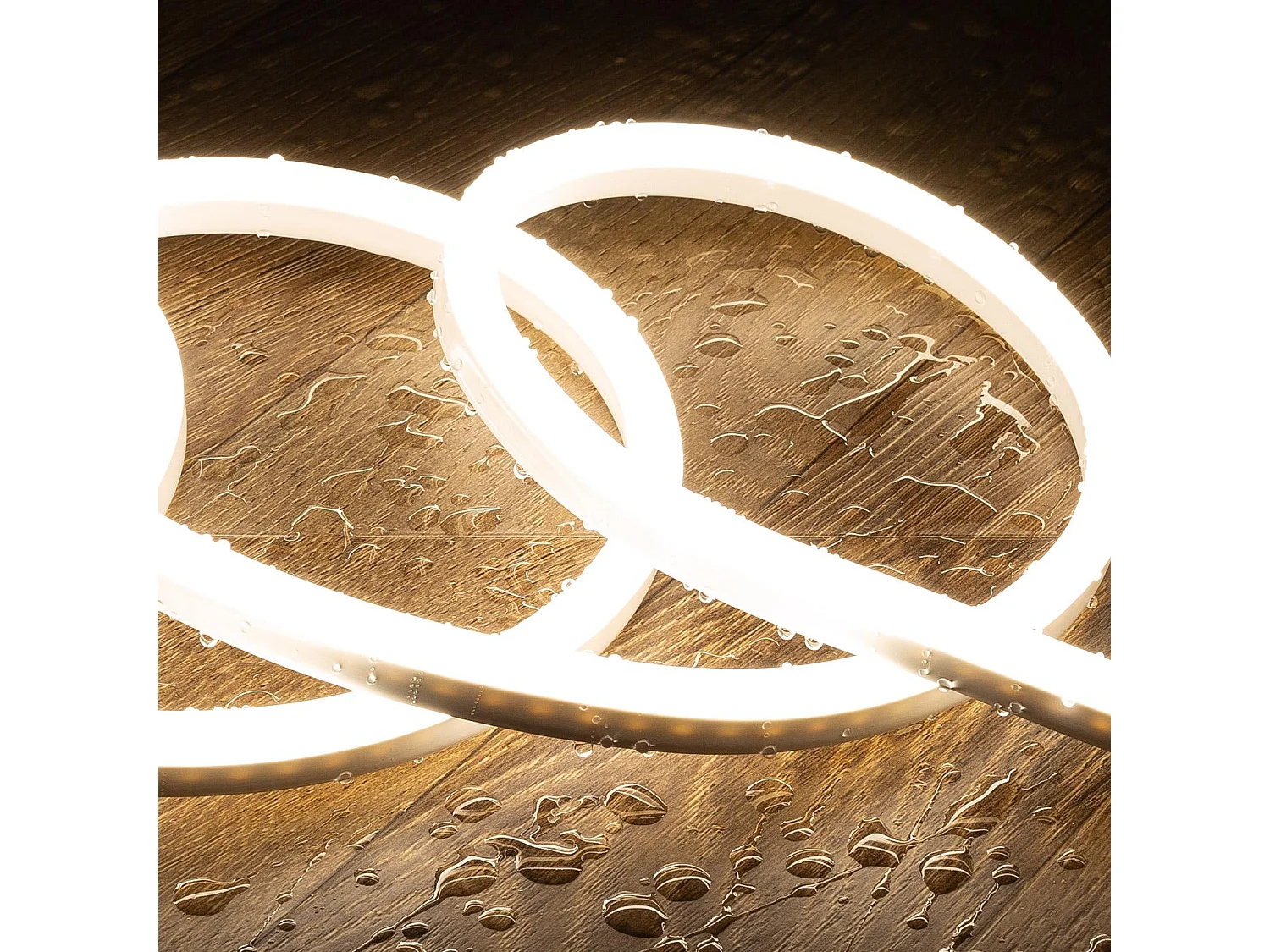 Striscia LED Neon Regolabile 220 V 8 W/m Taglio ogni 100 cm IP65 N-FLEX8 su Misura Bianco Naturale 50 m