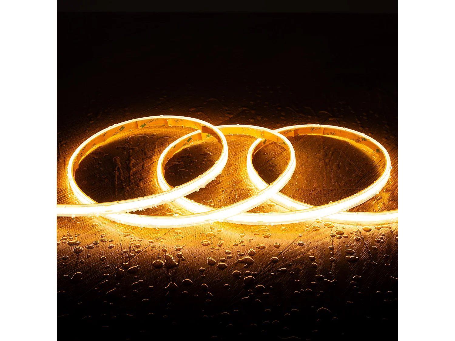 Striscia LED Regolabile 220V COB Autorettificata 560LED/m 14W/m 1250lm/m SILICONE FLEX Larga 10mm IP65 Taglio 10cm 2700K Bianco Caldo 10 m