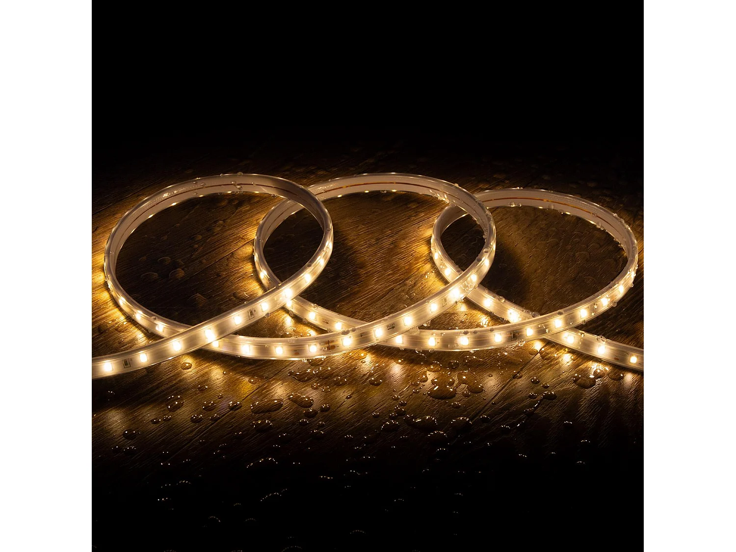 Striscia LED per Esterni Solare 24V DC SMD2835 60 LED/m 50m Larga 12mm IP65 Taglio 100cm Bianco Caldo