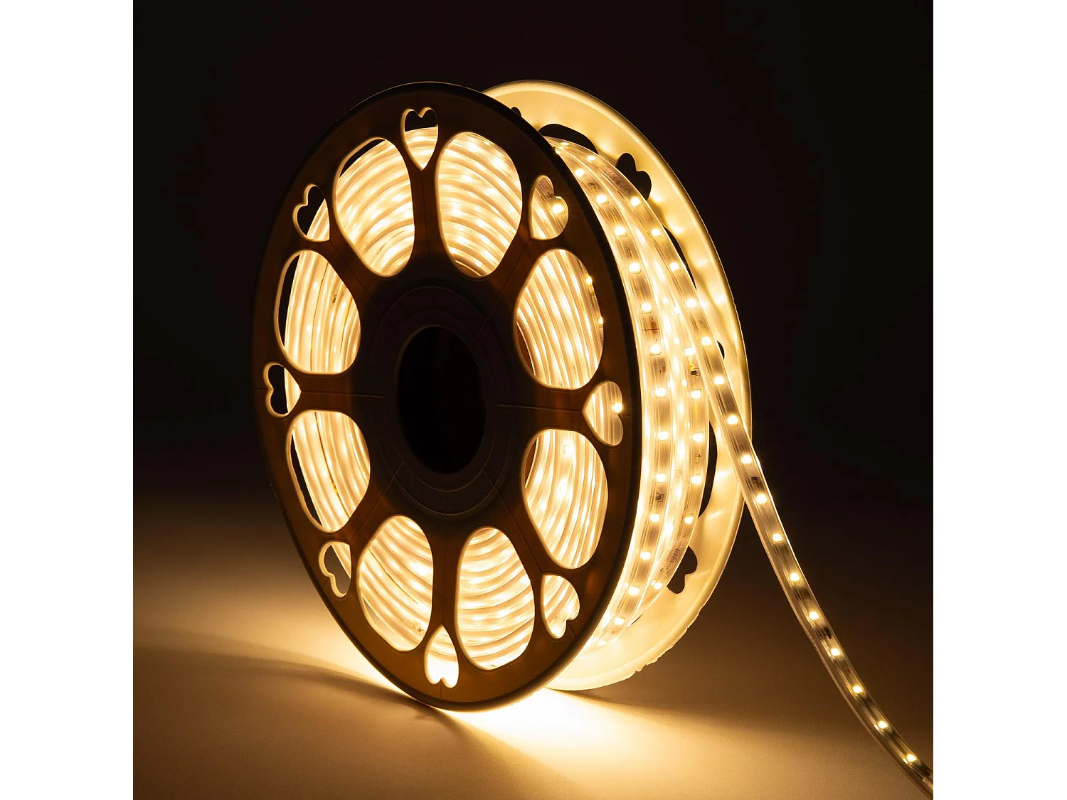 Striscia LED per Esterni Solare 24V DC SMD2835 60 LED/m 50m Larga 12mm IP65 Taglio 100cm Bianco Caldo