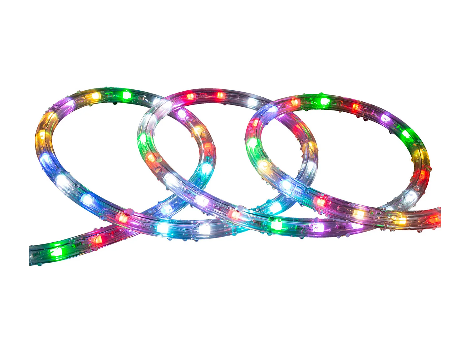 Manguera LED Redonda 220V AC 36 LED/m RGB IP65 Corte 100 cm a Medida RGB 25 m