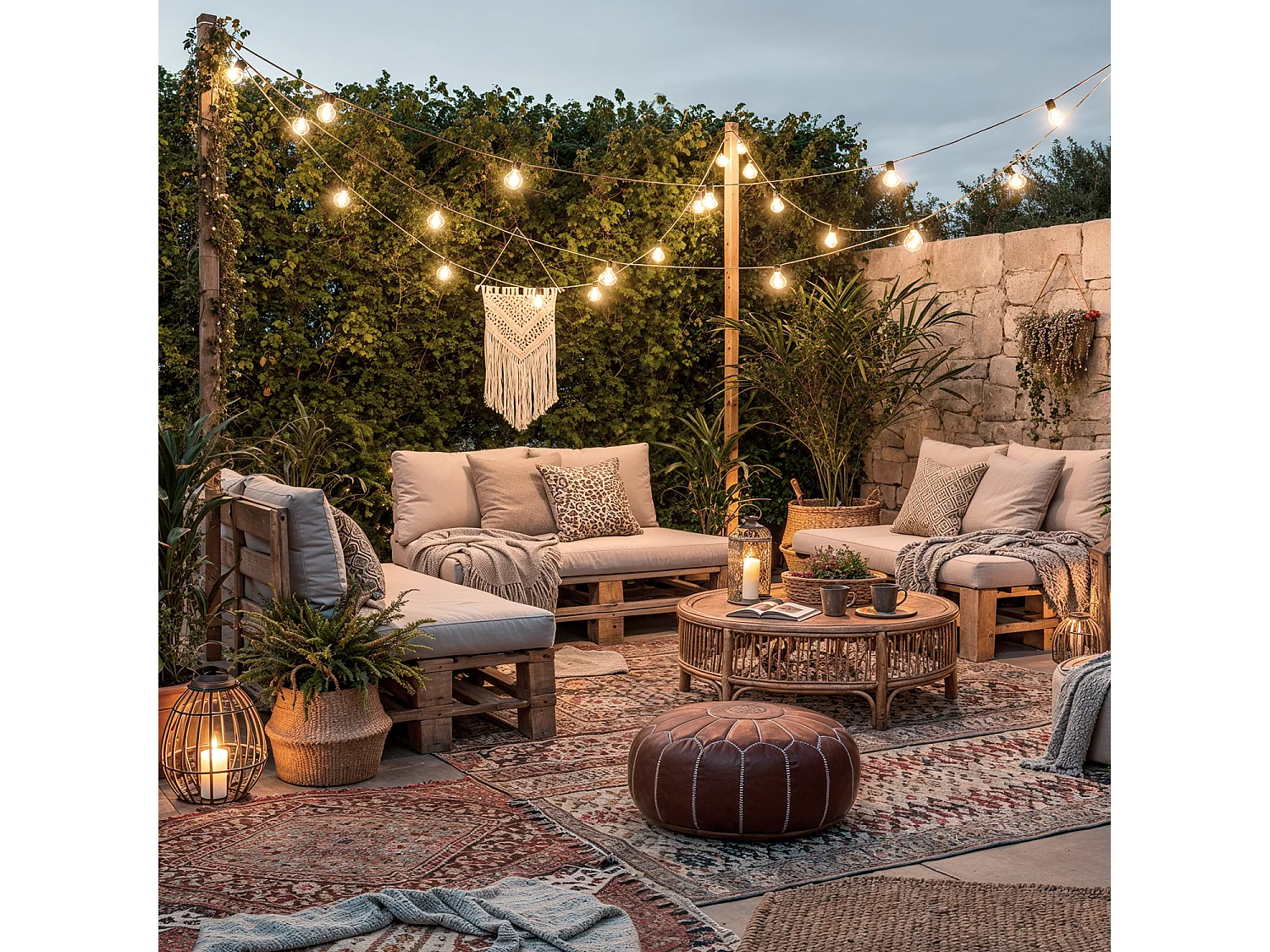 Ghirlanda di Luci Esterno con 10 Portalampade Textil 10m IP65 10 m