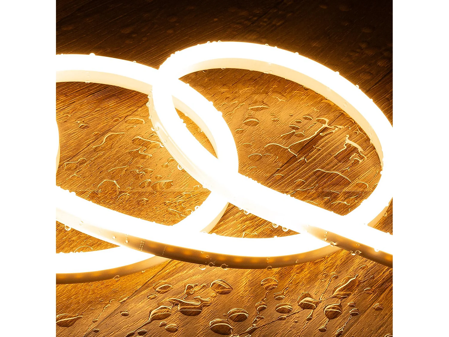 Tira LED Neón Regulable 220V SFLEX8 8W/m Corte 100cm IP65 a Medida Blanco Cálido 1 m