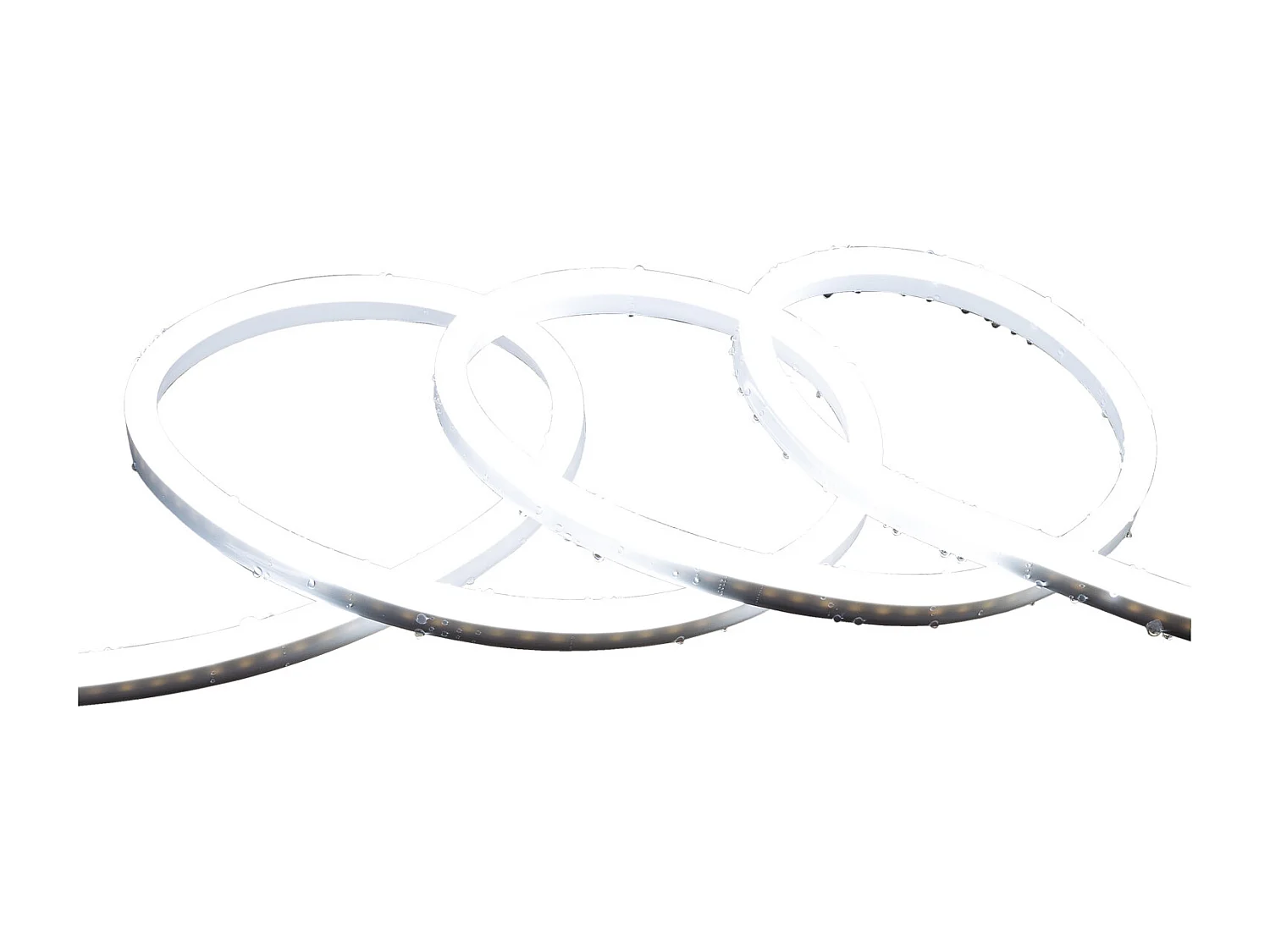 Striscia LED Neon Regolabile 220V SFLEX8 8W/m IP65 Taglio 100cm Bianco Freddo 1 m