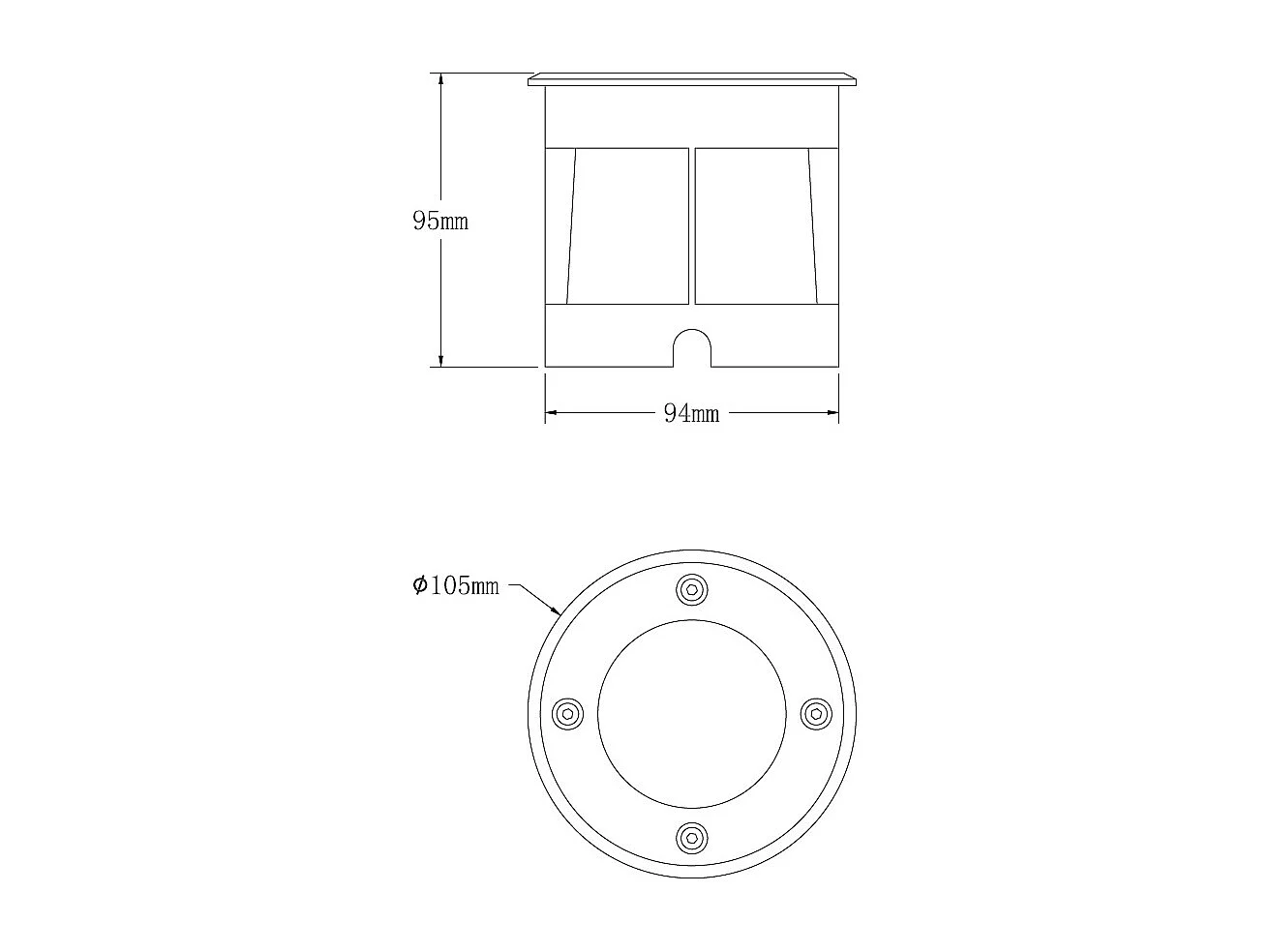 Foco Exterior LED 6W Empotrable Suelo Scuba Acero Inoxidable Plateado