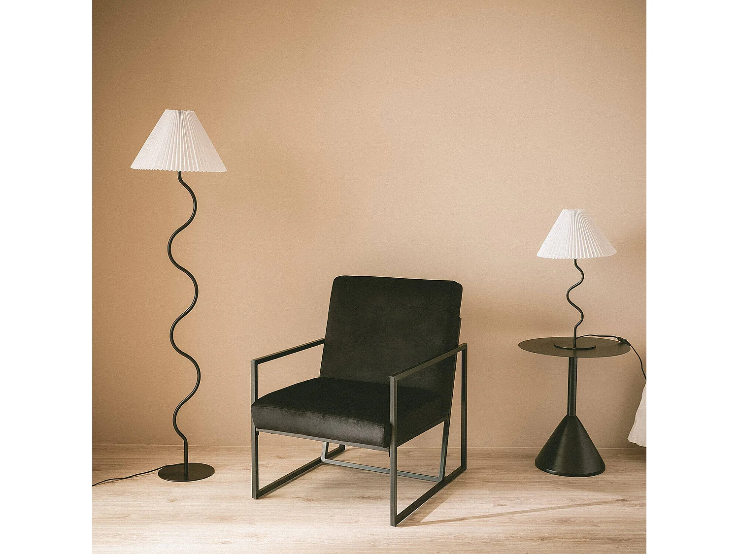 Lámpara à poser Metal Denahi Blanc