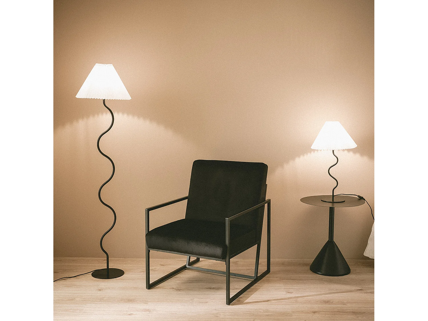 Lámpara à poser Metal Denahi Blanc