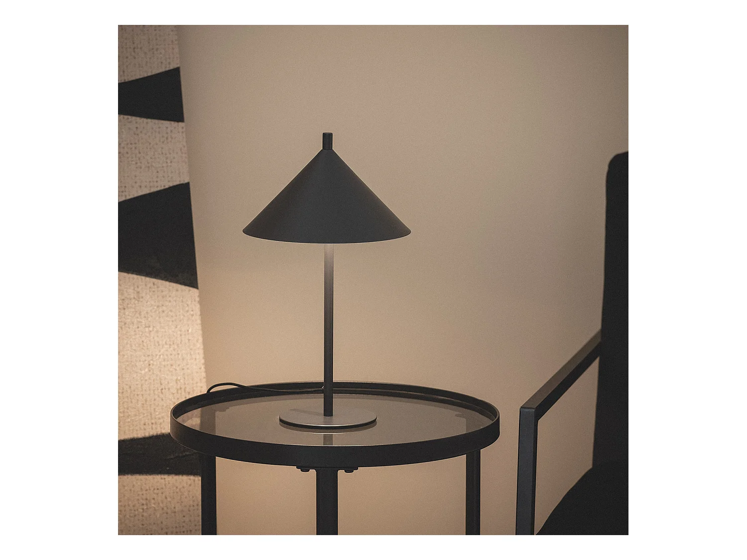 Lampe à Poser LED 3.6W Métal Carmale Noir