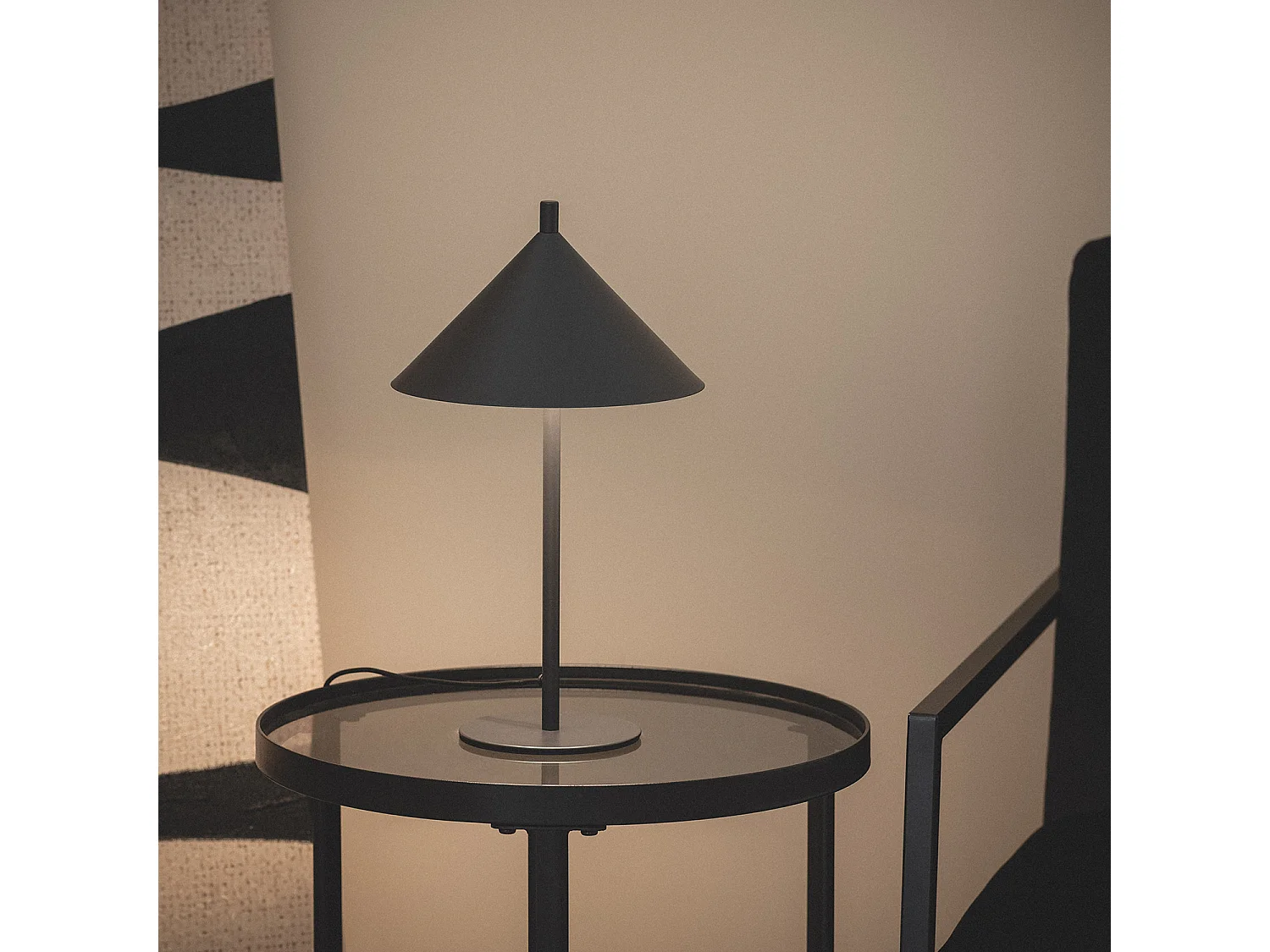 Lampe à Poser LED 3.6W Métal Carmale Noir