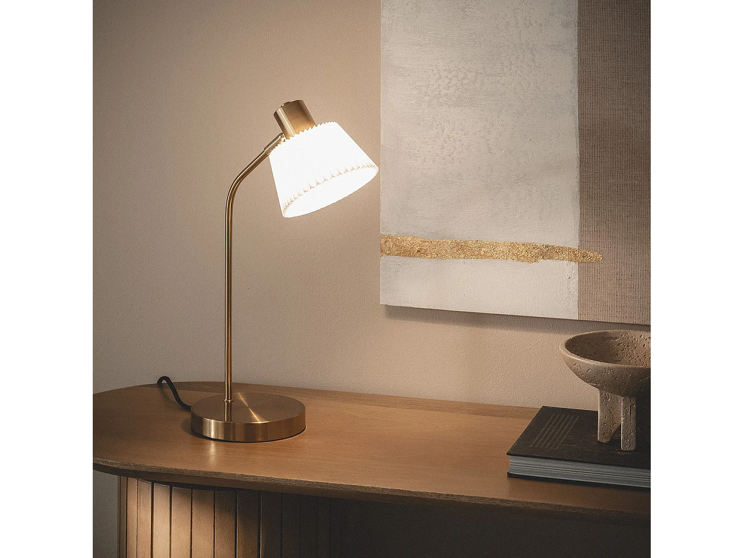 Lampe à Poser Métal Magda Blanc