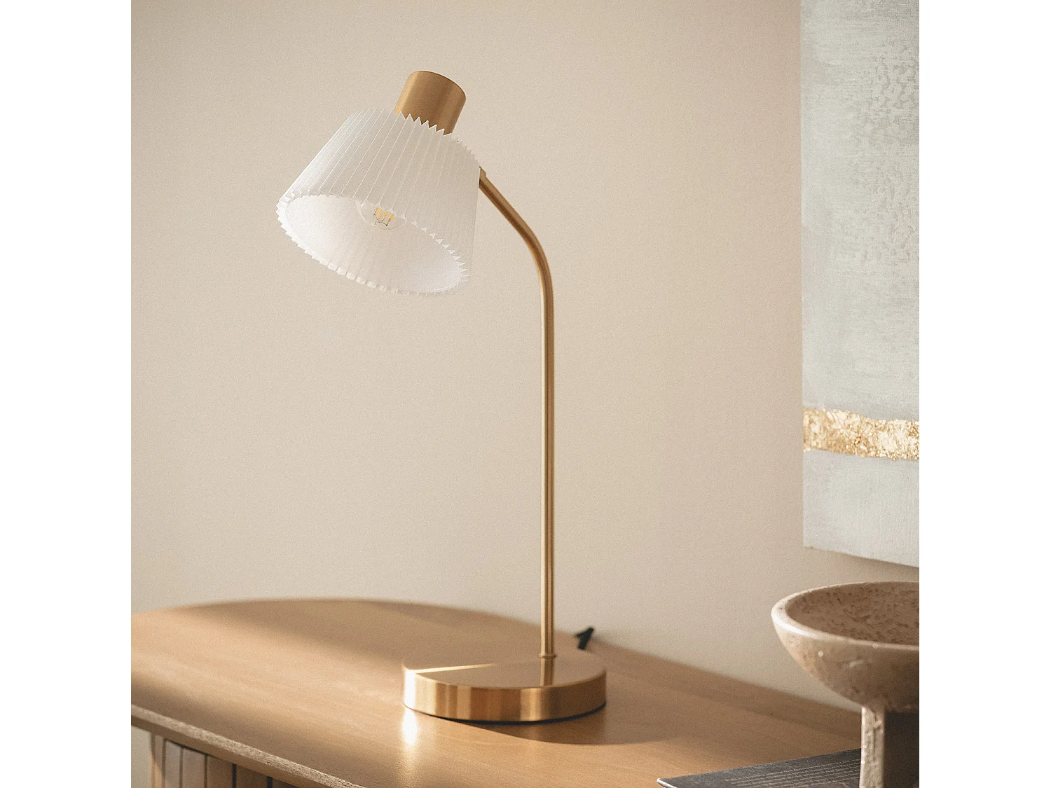 Lampe à Poser Métal Magda Blanc