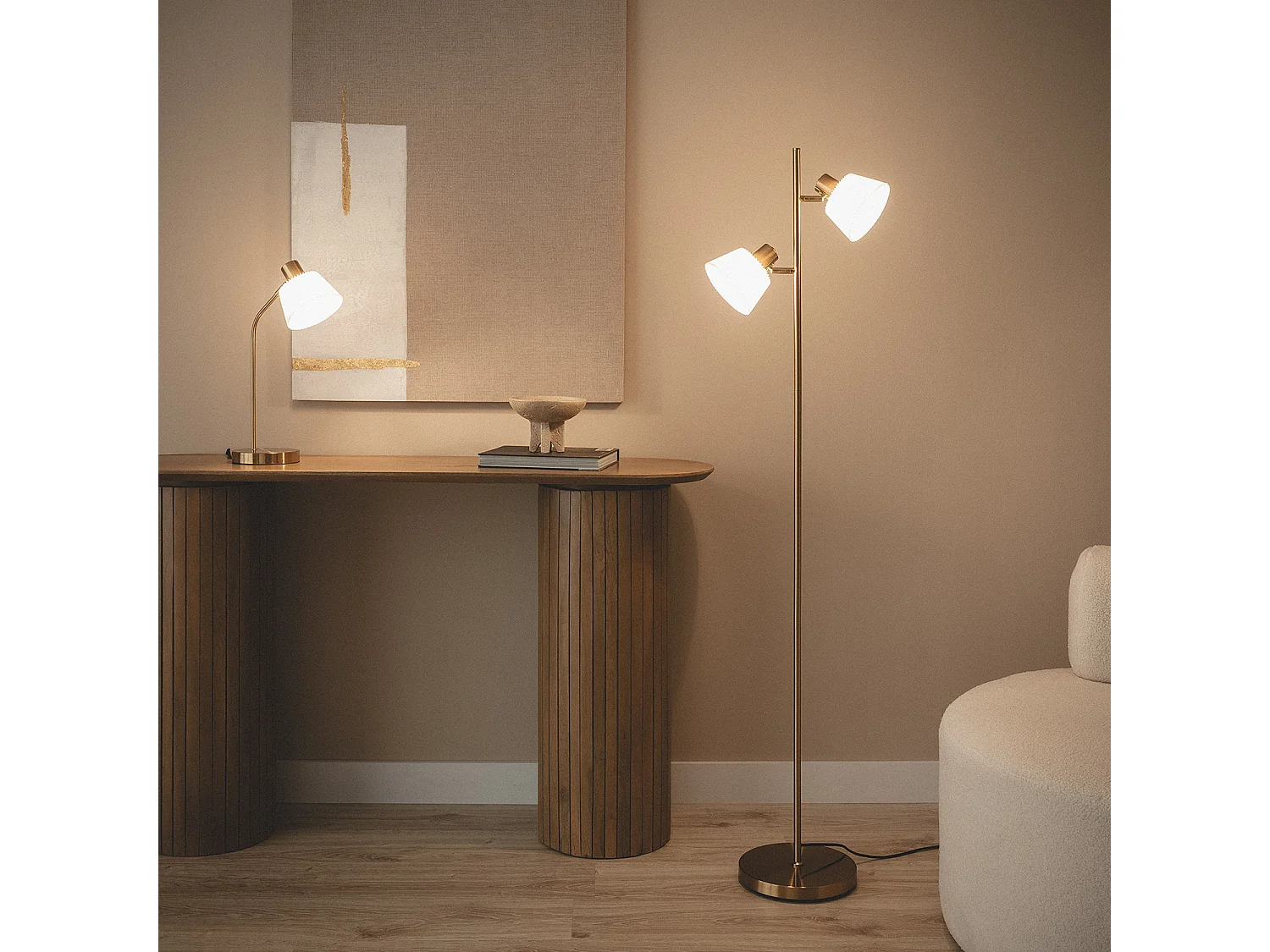 Lampe à Poser Métal Magda Blanc